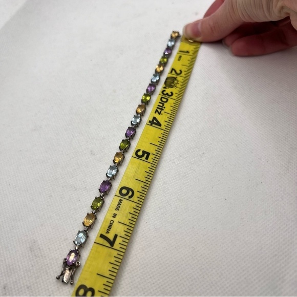 Vintage multicolor bead chain bracelet - Picture 8 of 8